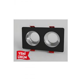Ycl Yc-2015 Dekoratif Modern Siyah Sıva Altı Spot Kasa