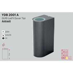 Ycl YDB-2001A G10 Duylu Duvar Tipi Bahçe Armatür