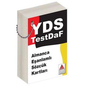 YDS Almanca Eş Anlamlı Sözcük Kartları-Delta Kültür Yayınları