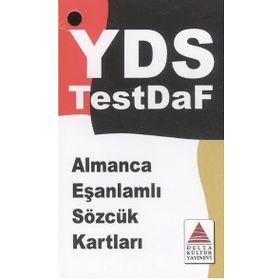 YDS Almanca Eş Anlamlı Sözcük Kartları-Delta Kültür Yayınları