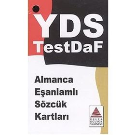 YDS Almanca Eş Anlamlı Sözcük Kartları-Delta Kültür Yayınları