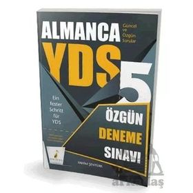 YDS Almanca Özgün 5 Deneme Sınavı Rahim Şentürk Pelikan Yayınevi