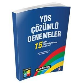 YDS Çözümlü Denemeler 15 Adet Çözümlü Deneme Sınav Seti-YDS Publishing Yayınları