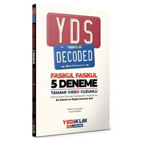 Yds Decoded Tamamı Video Çözümlü Fasikül 5 Deneme-Yediiklim Yayınları