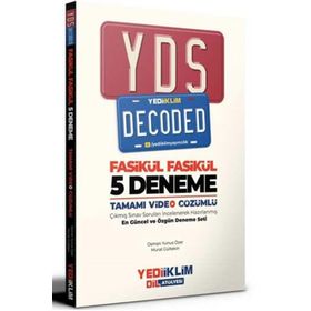 Yds Decoded Tamamı Video Çözümlü Fasikül 5 Deneme-Yediiklim Yayınları
