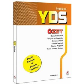 Yds Özet İngilizce Delta Kültür Yayınları