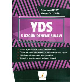 YDS Özgün 5'li Deneme Sınavı-Pelikan Yayınları