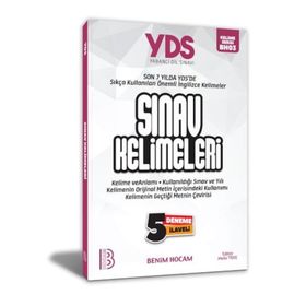 Yds Sınav Kelimeleri 5 Deneme İlaveli-Benim Hocam Yayınları
