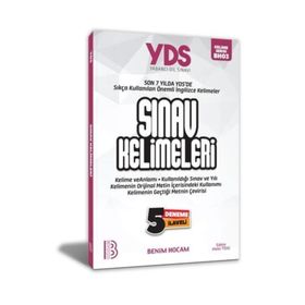 Yds Sınav Kelimeleri 5 Deneme İlaveli-Benim Hocam Yayınları