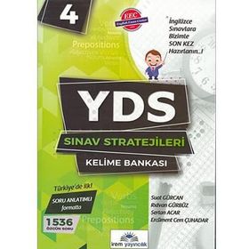 YDS Sınav Stratejileri 4 Kelime Bankası - Suat Gürcan Ercüment Cem Çuhadar suat ridvan gurbuz Sertan Acar