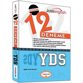 YDS Tamamı Çözümlü Özgün 12 Deneme Sınavı Yediiklim Yayınları