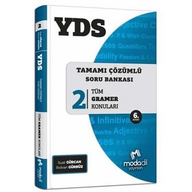 YDS Tamamı Çözümlü Soru Bankası Serisi 2 Tüm Gramer Konuları Modadil Yayınları