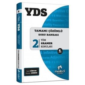 YDS Tamamı Çözümlü Soru Bankası Serisi 2 Tüm Gramer Konuları Modadil Yayınları