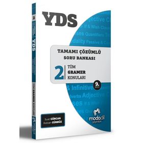 YDS Tamamı Çözümlü Soru Bankası Serisi 2 Tüm Gramer Konuları Modadil Yayınları