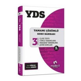 YDS Tamamı Çözümlü Soru Bankası Serisi 3 Cloze Tests Modadil Yayınları