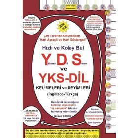YDS ve YKS-Dil Kelimeleri ve Deyimleri-İngilizce Türkçe Sokak Kitapları Yayınları