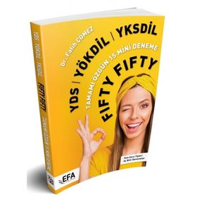 YDS YÖKDİL YKSDİL FIFTY FIFTY 15 Mini Deneme - Benim Hocam Yayınları