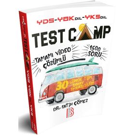 YDS YÖKDİL YKSDİL Test Camp Soru Kitabı - Fatih Çömez