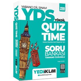 YDSYÖKDİL Quiz Time Tamamı Çözümlü Soru Bankası - Yediiklim Yayınları