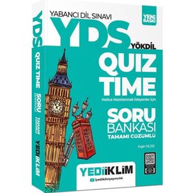 YDSYÖKDİL Quiz Time Tamamı Çözümlü Soru Bankası - Yediiklim Yayınları