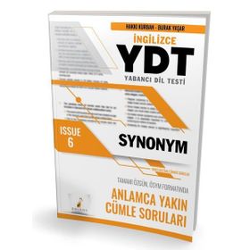 YDT İngilizce Synonym Issue 6 Pelikan Yayınları
