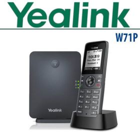 Yealink W71P SIP DECT W70B Baz İstasyonu + W71H Kablosuz El Terminali HD Ses Voip IP Telefon Seti