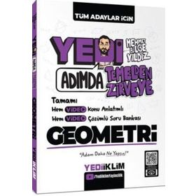 Yedi Adımda Temelden Zirveye Geometri Video Konu Anlatımlı Video Çözümlü Soru Bankası Yediiklim Yayınları