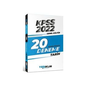 Yediiklim 2022 Kpss Genel Kültür Tarih Tamamı Çözümlü 20 Deneme Sınavı