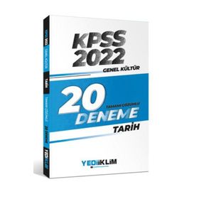 Yediiklim 2022 Kpss Genel Kültür Tarih Tamamı Çözümlü 20 Deneme Sınavı