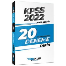 Yediiklim 2022 Kpss Genel Kültür Tarih Tamamı Çözümlü 20 Deneme Sınavı