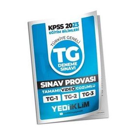 Yediiklim 2023 KPSS Eğitim Bilimleri Türkiye Geneli Sınav Provası Deneme (1-2-3) Tamamı Video Çözümlü