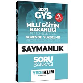 Yediiklim KPSS 2023 GYS Milli Eğitim Bakanlığı Personelleri İçin Görevde Yükselme Saymanlık Soru Bankası