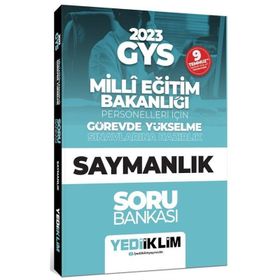 Yediiklim KPSS 2023 GYS Milli Eğitim Bakanlığı Personelleri İçin Görevde Yükselme Saymanlık Soru Bankası