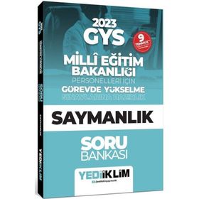 Yediiklim KPSS 2023 GYS Milli Eğitim Bakanlığı Personelleri İçin Görevde Yükselme Saymanlık Soru Bankası