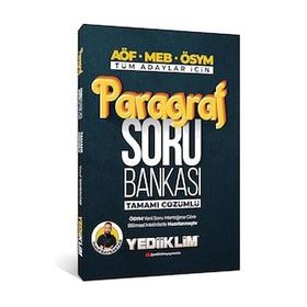 Yediiklim Tüm Adaylar İçin Paragraf Soru Bankası