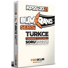 Yediiklim Yayınları 2019 KPSS Bumerang Türkçe Tamamı Çözümlü Soru Bankası