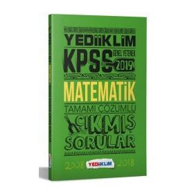 Yediiklim Yayınları 2019 KPSS Genel Yetenek Matematik Tamamı Çözümlü Çıkmış Sorular
