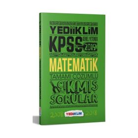 Yediiklim Yayınları 2019 KPSS Genel Yetenek Matematik Tamamı Çözümlü Çıkmış Sorular