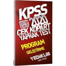 Yediiklim Yayınları 2020 KPSS Eğitim Bilimleri Program Geliştirme Çek Kopart Yaprak Test