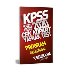 Yediiklim Yayınları 2020 KPSS Eğitim Bilimleri Program Geliştirme Çek Kopart Yaprak Test