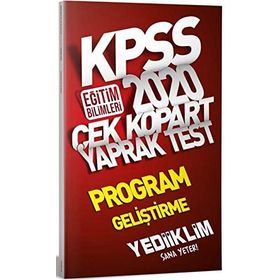 Yediiklim Yayınları 2020 KPSS Eğitim Bilimleri Program Geliştirme Çek Kopart Yaprak Test