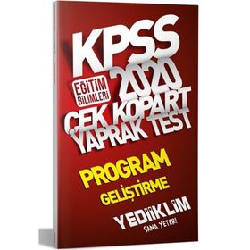 Yediiklim Yayınları 2020 KPSS Eğitim Bilimleri Program Geliştirme Çek Kopart Yaprak Test