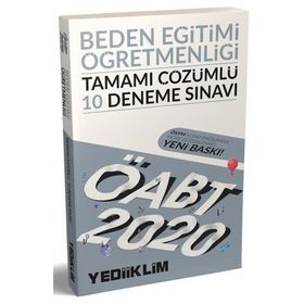 Yediiklim Yayınları 2020 ÖABT Beden Eğitimi Öğretmenliği Tamamı Çözümlü 10 Deneme Sınavı