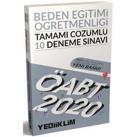 Yediiklim Yayınları 2020 ÖABT Beden Eğitimi Öğretmenliği Tamamı Çözümlü 10 Deneme Sınavı