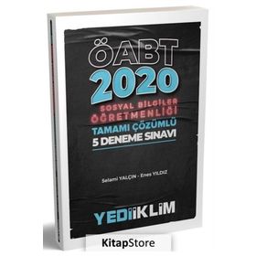 Yediiklim Yayınları 2020 ÖABT Sosyal Bilgiler Öğretmenliği Tamamı Çözümlü 5 Deneme Sınavı