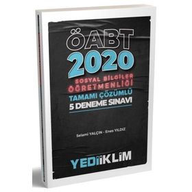 Yediiklim Yayınları 2020 ÖABT Sosyal Bilgiler Öğretmenliği Tamamı Çözümlü 5 Deneme Sınavı