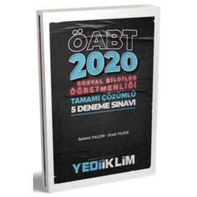 Yediiklim Yayınları 2020 ÖABT Sosyal Bilgiler Öğretmenliği Tamamı Çözümlü 5 Deneme Sınavı