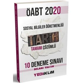 Yediiklim Yayınları 2020 ÖABT Sosyal Bilgiler Öğretmenliği Tarih Tamamı Çözümlü 10 Deneme Sınavı