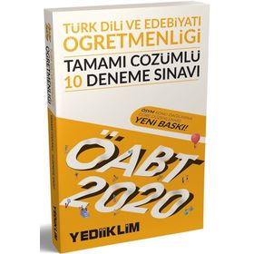 Yediiklim Yayınları 2020 ÖABT Türk Dili Ve Edebiyatı Öğretmenliği Tamamı Çözümlü 10 Deneme Sınavı