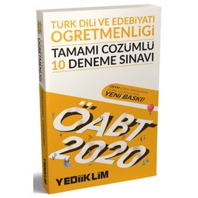 Yediiklim Yayınları 2020 ÖABT Türk Dili Ve Edebiyatı Öğretmenliği Tamamı Çözümlü 10 Deneme Sınavı